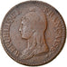 Moneta, Francia, Dupré, Decime, AN 5, Paris, MB+, Bronzo, KM:644.1, Gadoury:187