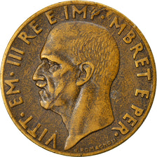 Moneta, Albania, Vittorio Emanuele III, 0.10 Lek, 1940, Rome, BB
