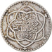 Coin, Morocco, 'Abd al-Hafiz, 1/4 Rial, 2-1/2 Dirhams, 1911/AH1329, bi-Bariz