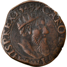 Coin, Spanish Netherlands, Carlos V, Korte, 1549, VF(30-35), Copper, GH:198-1
