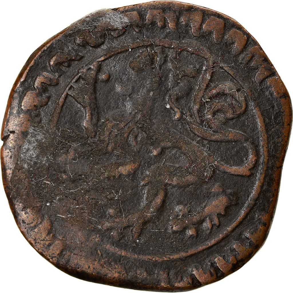 Coin, Spanish Netherlands, Carlos V, Korte, 1549, VF(30-35), Copper, GH:198-1