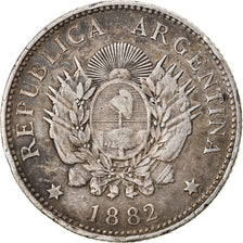 Münze, Argentinien, 20 Centavos, 1882, SS, Silber, KM:27