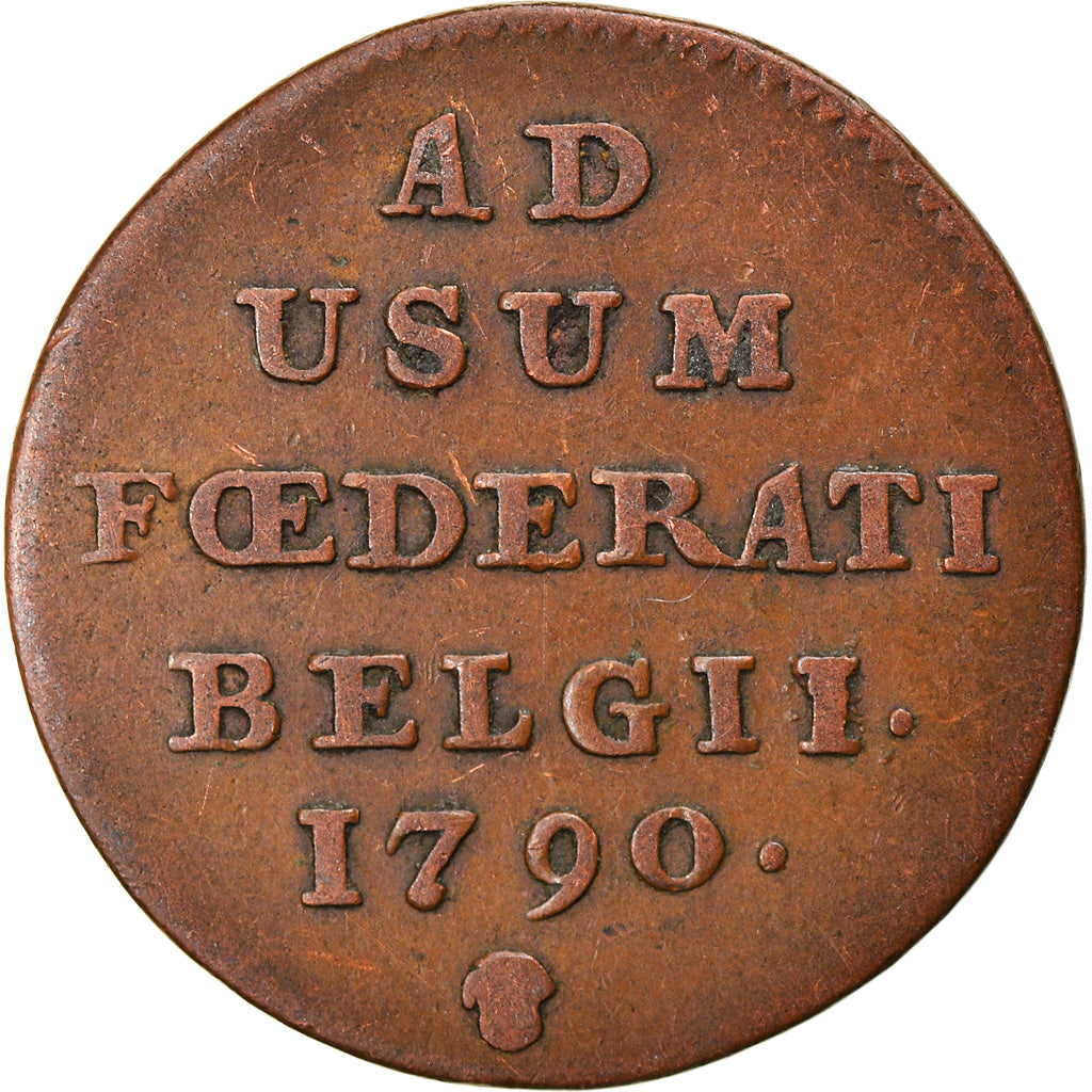 Coin, AUSTRIAN NETHERLANDS, Liard, Oord, 1790, Brussels, VF(30-35), Copper