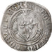 Monnaie, France, Charles VII, Blanc à la couronne, Tournai, TTB, Billon