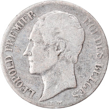 Moeda, Bélgica, Leopold I, 20 Centimes, 1858, VF(20-25), Prata, KM:19