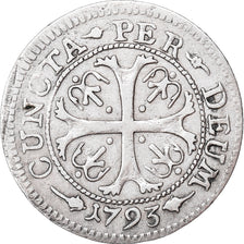 Münze, SWISS CANTONS, SOLOTHURN, 1/2 Batzen, 2 Kreuzer, 1793, SS, Billon, KM:35