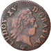 Moneta, Francia, Louis XV, Liard, 1769, Reims, MB, Rame, KM:543.9, Gadoury:272