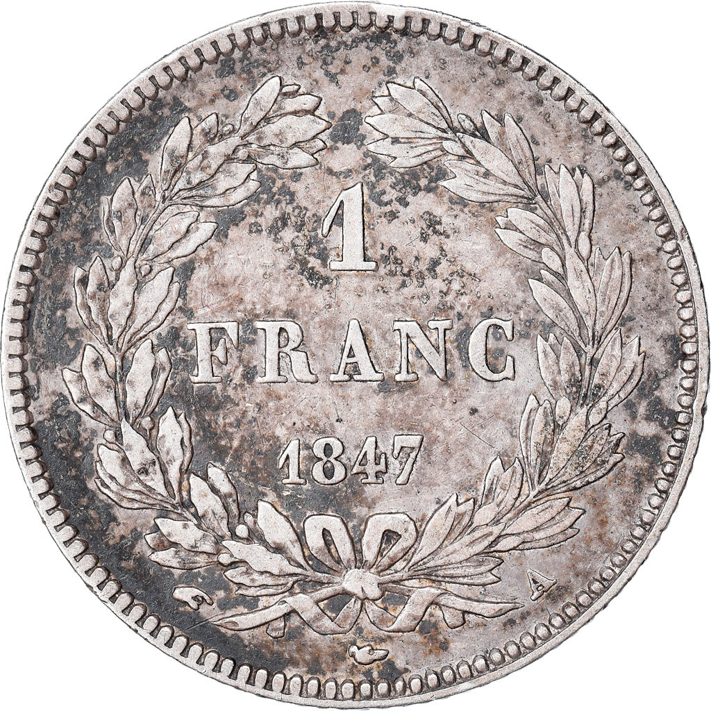 Coin, France, Louis-Philippe, Franc, 1847, Paris, VF(30-35), Silver, KM:748.1