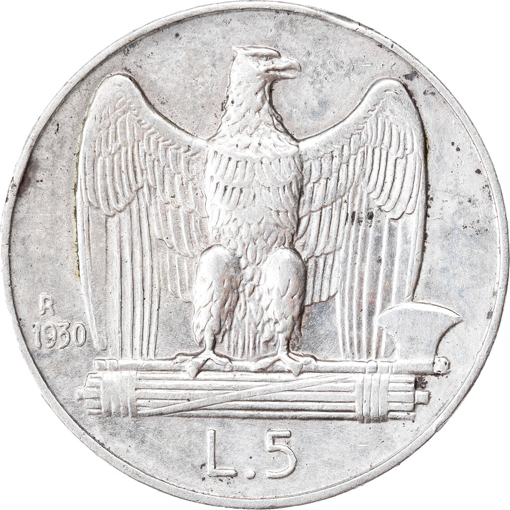 Münze, Italien, Vittorio Emanuele III, 5 Lire, 1930, Rome, SS+, Silber, KM:67.1