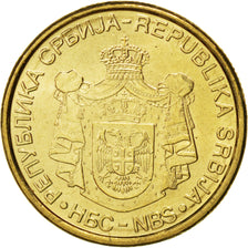 Coin, Serbia, 2 Dinara, 2006, MS(63), Nickel-brass, KM:46