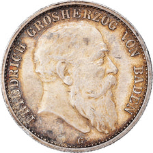 Moneta, Stati tedeschi, BADEN, Friedrich I, 2 Mark, 1907, Stuttgart, BB+