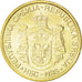 SERBIA, 2 Dinara, 2010, KM #49, MS(63), Copper Plated Steel, 22, 5.27