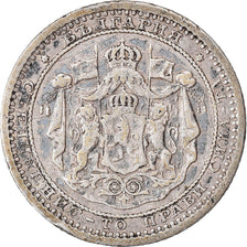 Coin, Bulgaria, Alexander  I, 50 Stotinki, 1883, VF(30-35), Silver, KM:6