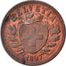 Moneda, Suiza, 2 Rappen, 1897, Bern, MBC+, Bronce, KM:4.2