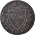 Coin, SWISS CANTONS, VAUD, 1/2 Batzen-5 Rappen, 1805, VF(30-35), Billon, KM:6