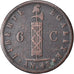 Coin, Haiti, 6 Centimes, 1846, VF(20-25), Copper, KM:28