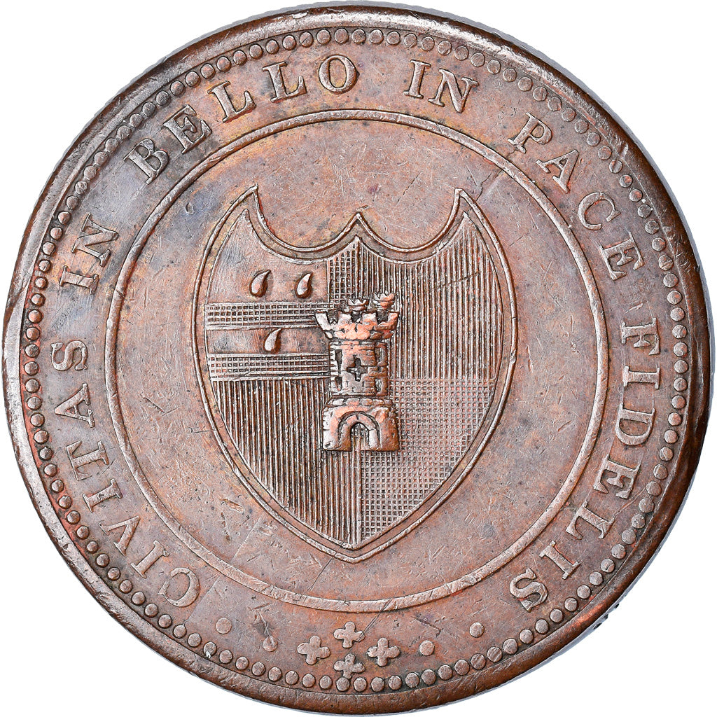 Coin, Great Britain, The House of Industry, Penny Token, 1811, Worcester