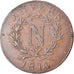 Moneta, Francia, Napoleon I, 10 Centimes, 1814, Anvers, BB, Bronzo, KM:5.4