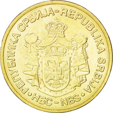 Coin, Serbia, 5 Dinara, 2010, MS(63), Nickel-brass, KM:40