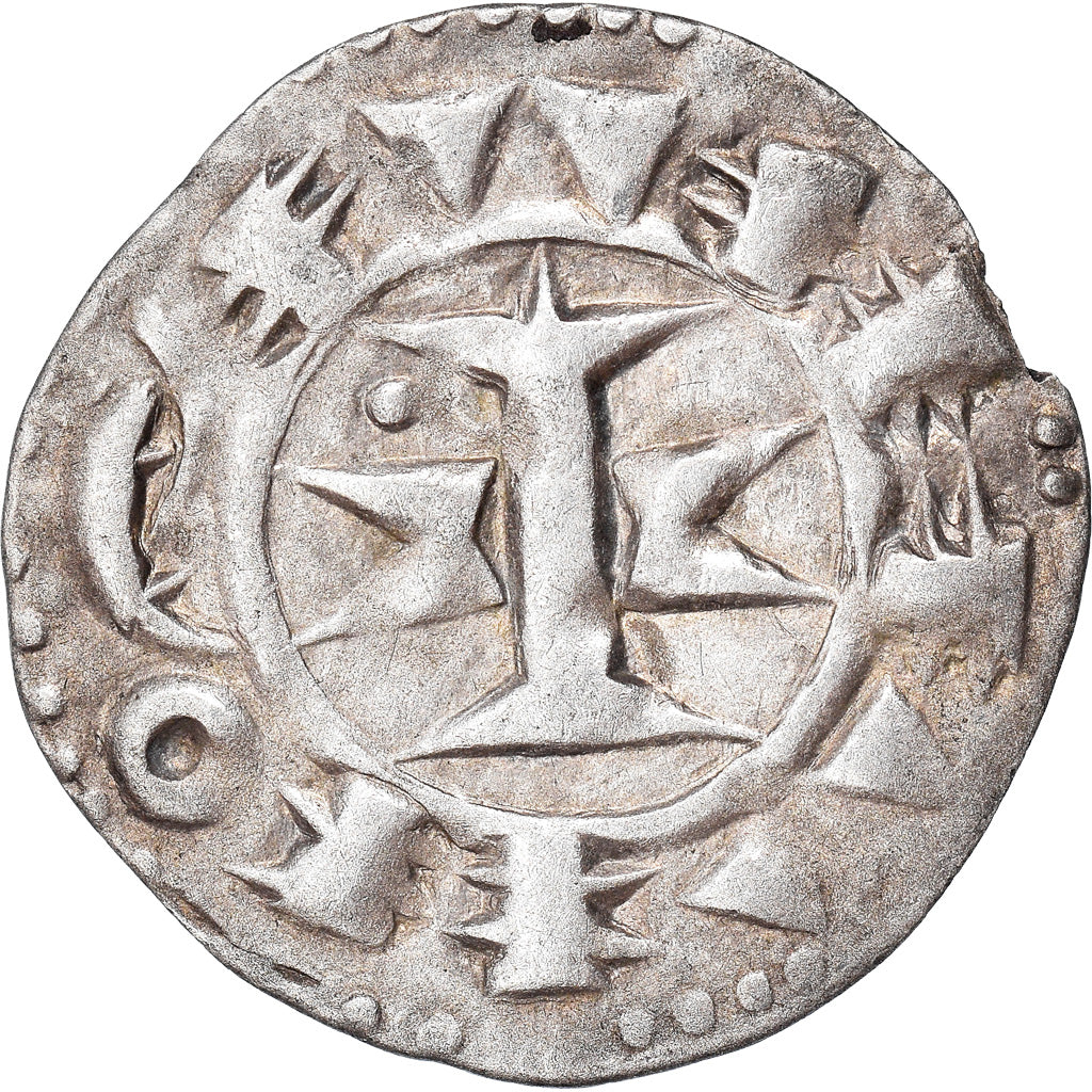 Moneta, Francia, Languedoc, Anonymous, Denarius, BB, Biglione, Boudeau:753
