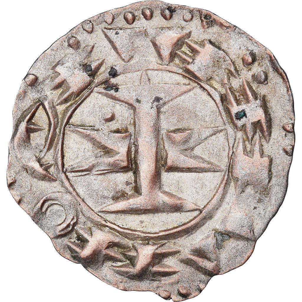 Moneda, Francia, Languedoc, Anonymous, Denarius, MBC+, Vellón, Boudeau:753