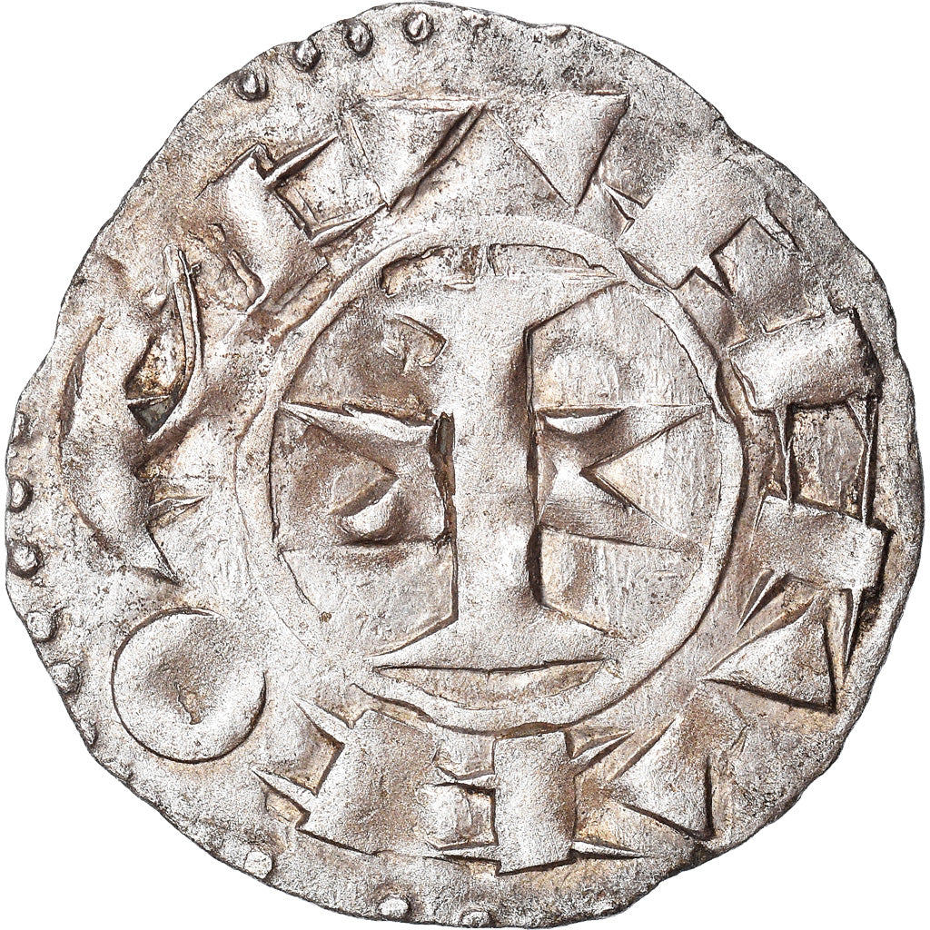 Moneda, Francia, Languedoc, Anonymous, Denarius, MBC+, Vellón, Boudeau:753