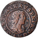 Münze, Frankreich, DOMBES, Gaston d'Orléans, Denier Tournois, 1649, Trévoux