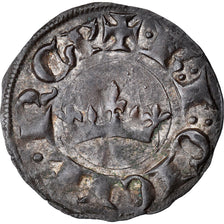 Monnaie, France, Provence, Charles II d'Anjou, Obole coronat, TTB, Billon