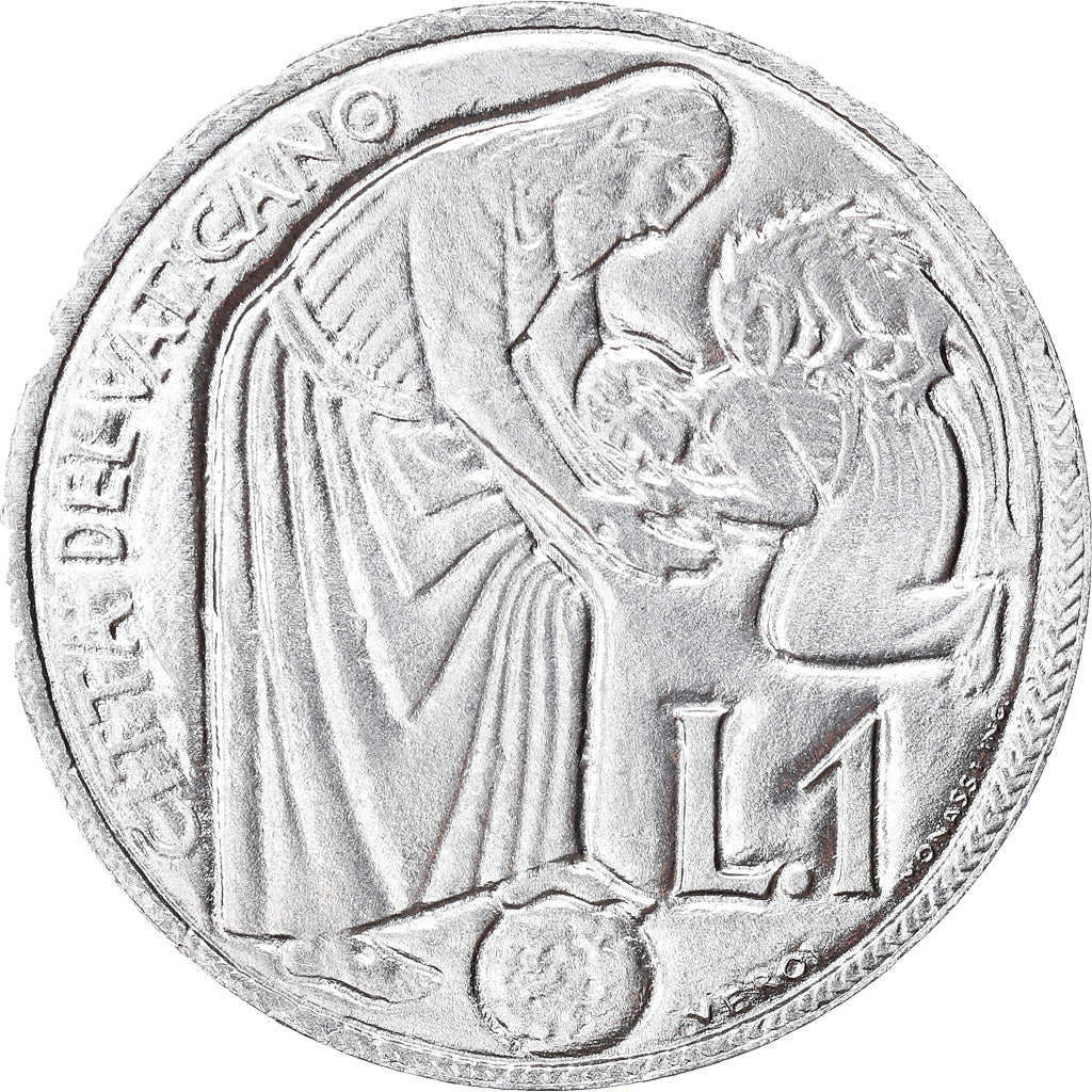 Monnaie, Cité du Vatican, Paul VI, Lira, 1975, FDC, Aluminium, KM:124
