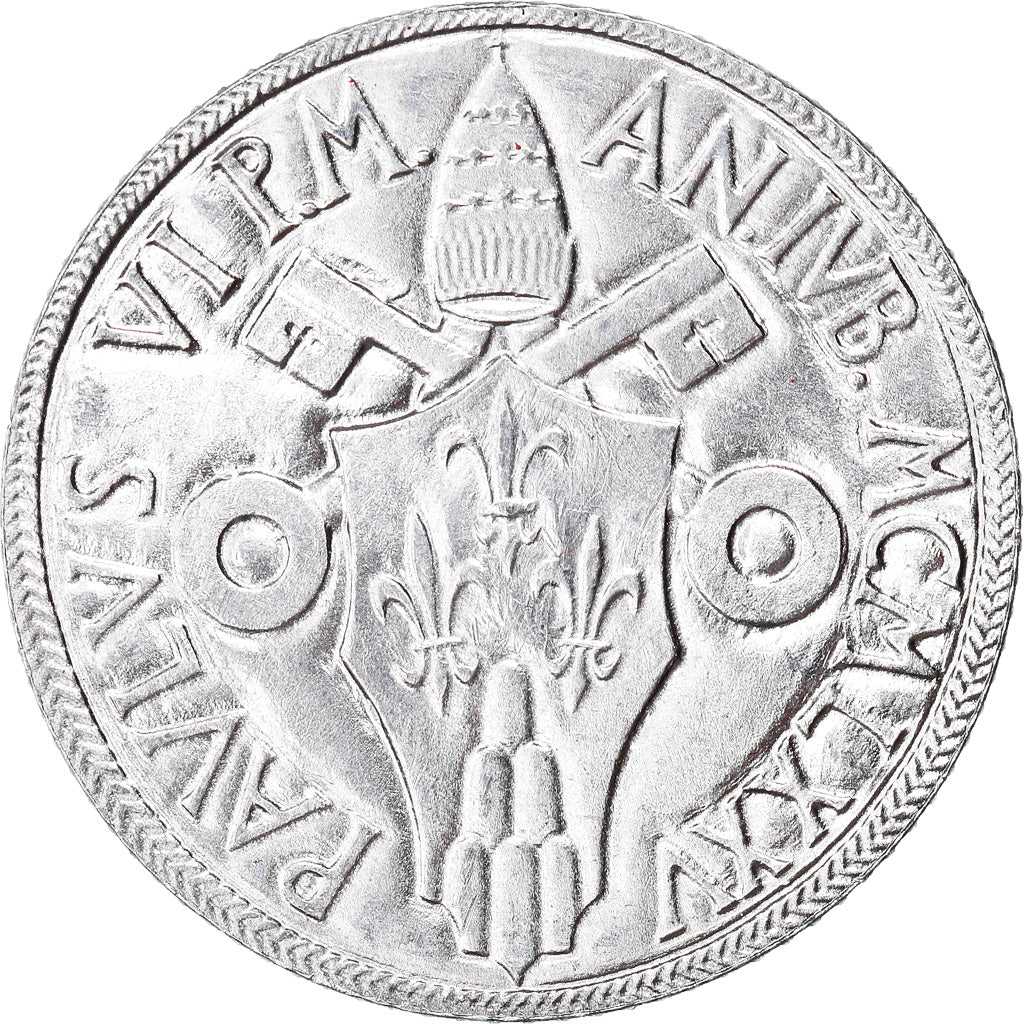 Coin, VATICAN CITY, Paul VI, 2 Lire, 1975, MS(65-70), Aluminum, KM:125