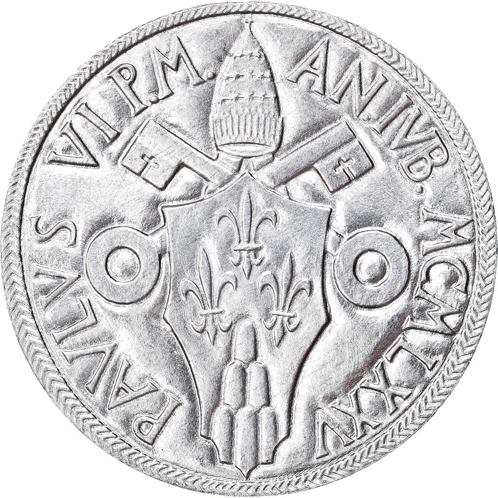 Moneda, CIUDAD DEL VATICANO, Paul VI, 5 Lire, 1975, FDC, Aluminio, KM:126