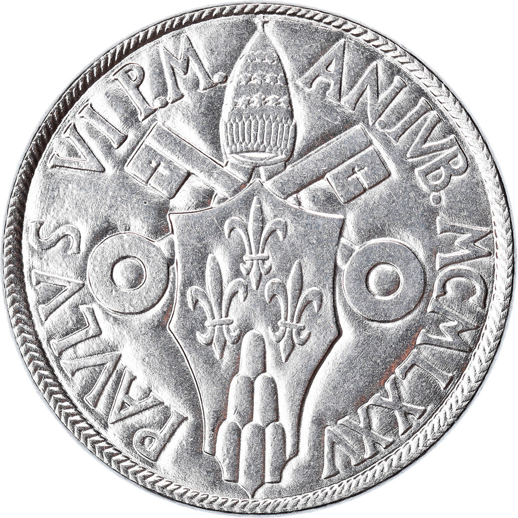 Moneta, PAŃSTWO WATYKAŃSKIE, Paul VI, 50 Lire, 1975, MS(65-70), Stal