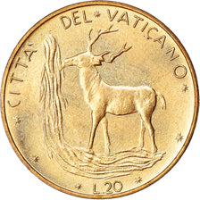 Moneta, CITTÀ DEL VATICANO, Paul VI, 20 Lire, 1972, SPL+, Alluminio-bronzo