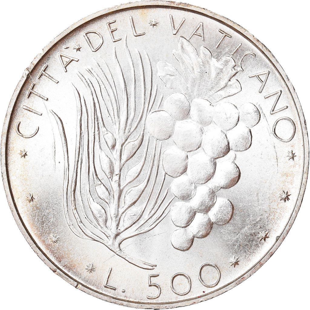 Moneda, CIUDAD DEL VATICANO, Paul VI, 500 Lire, 1972, SC, Plata, KM:123