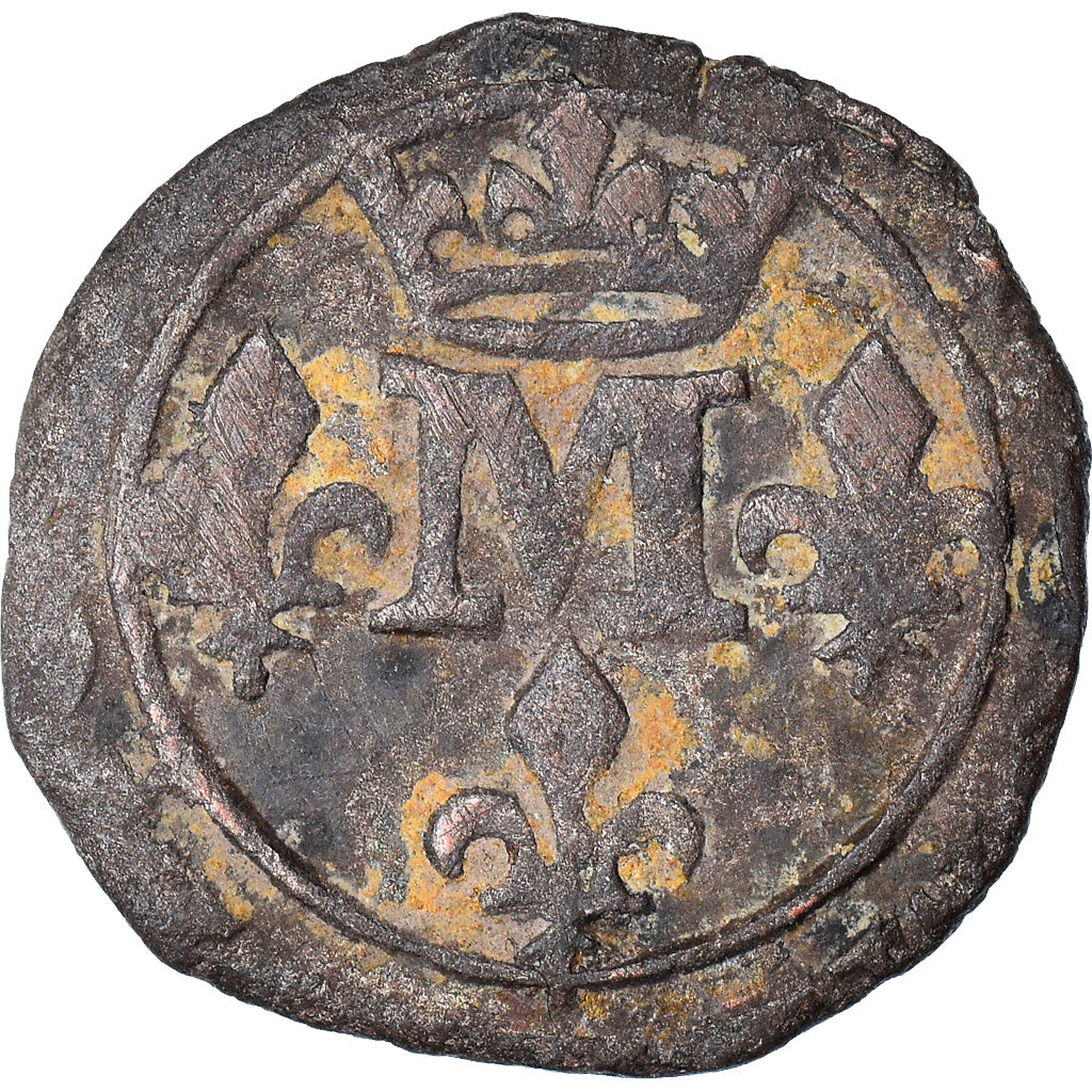 Moneta, Francia, DOMBES, Anne-Marie-Louise d'Orléans, Liard, 166[-], Trévoux