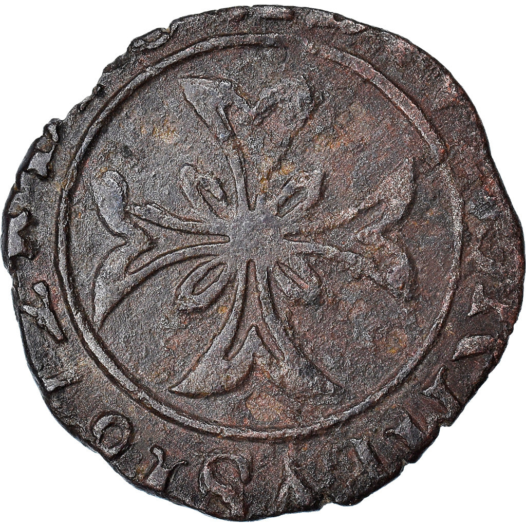 Monnaie, France, DOMBES, Anne-Marie-Louise d'Orléans, Liard, 1672, Trévoux