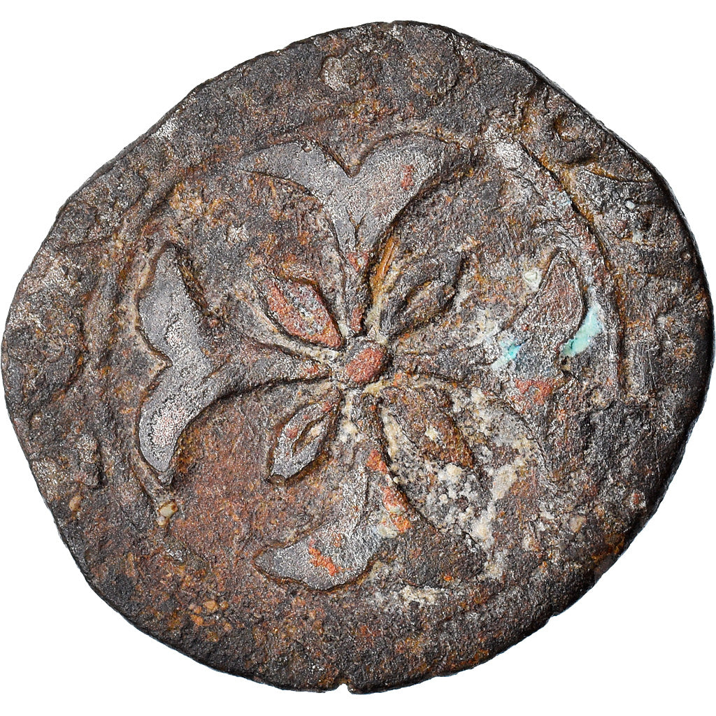 Moneta, Francja, DOMBES, Marie de Montpensier, Liard, 1627, Trévoux, VF(20-25)
