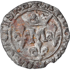 Coin, France, DOMBES, Marie de Montpensier, Liard, 1628, Trévoux, VF(30-35)