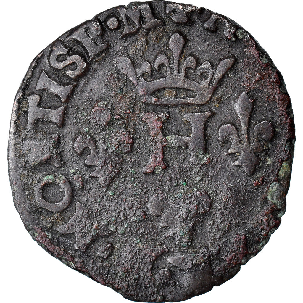 Moeda, França, DOMBES, Henri II de Montpensier, Liard, Uncertain date