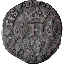 Moeda, França, DOMBES, Henri II de Montpensier, Liard, Uncertain date