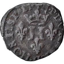Monnaie, France, DOMBES, Henri II de Montpensier, Liard, 1596, Trévoux, TB+