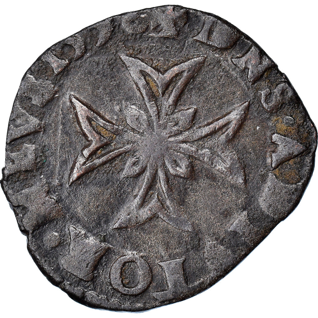 Monnaie, France, DOMBES, Henri II de Montpensier, Liard, 1596, Trévoux, TB+