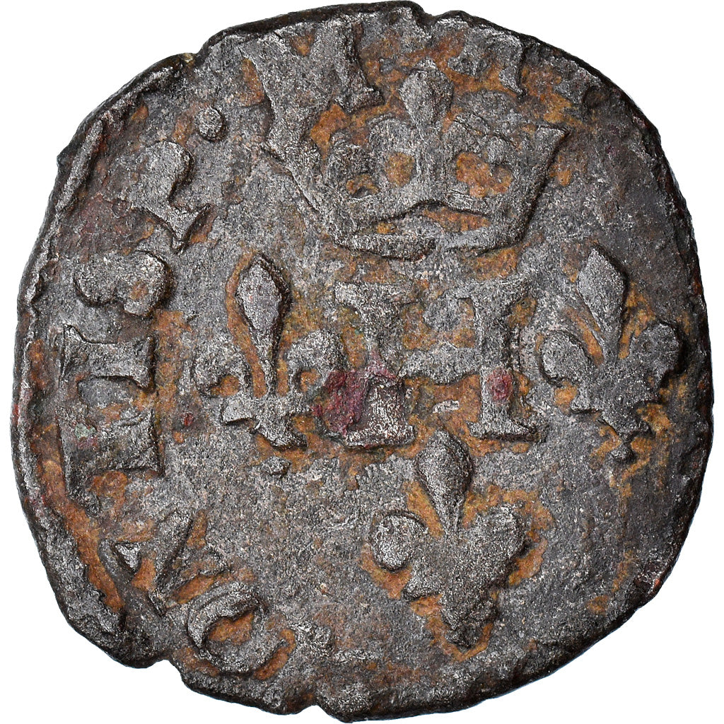 Moneta, Francja, DOMBES, Henri II de Montpensier, Liard, 1597, Trévoux