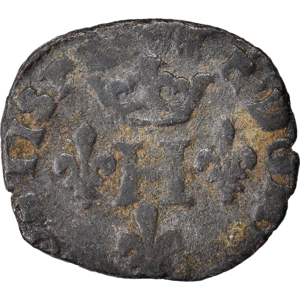 Moneta, Francja, DOMBES, Henri II de Montpensier, Liard, 1597, Trévoux