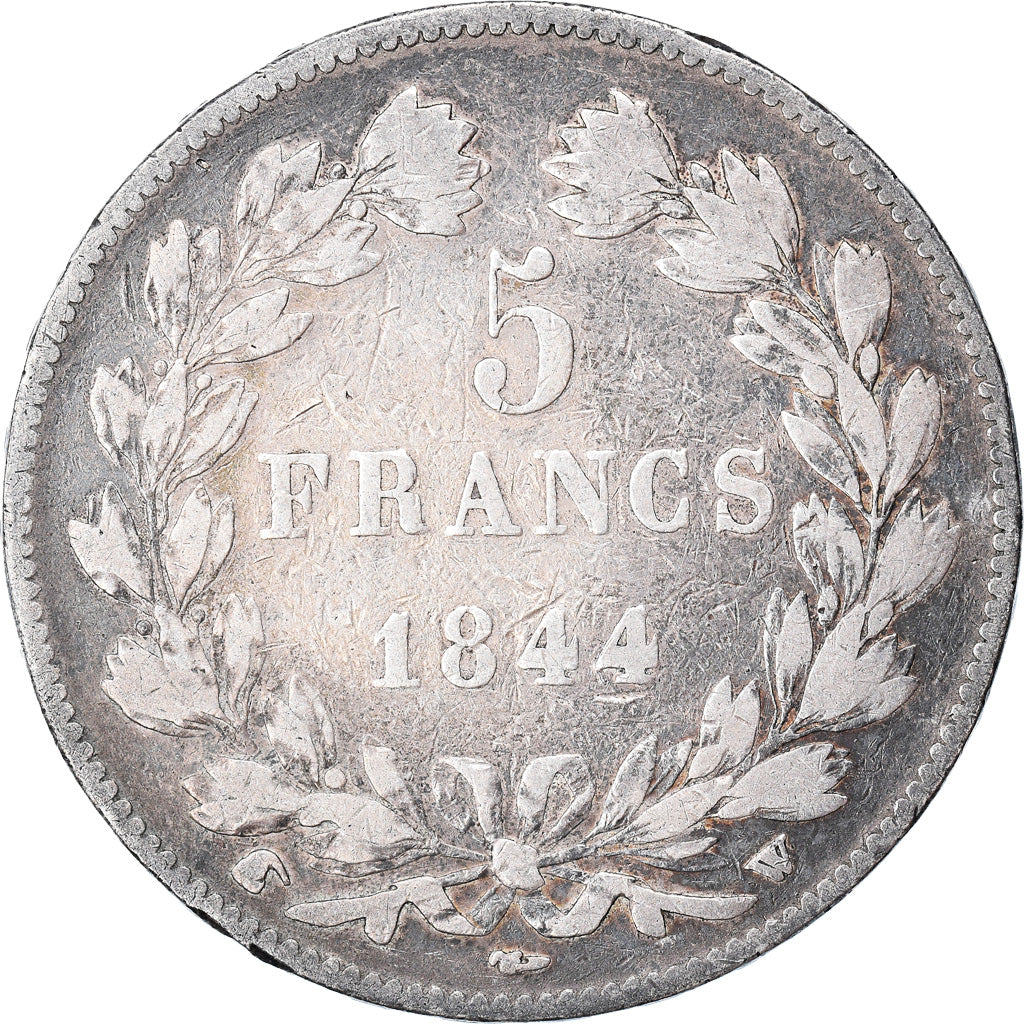 Münze, Frankreich, Louis-Philippe, 5 Francs, 1844, Lille, S, Silber, KM:749.13