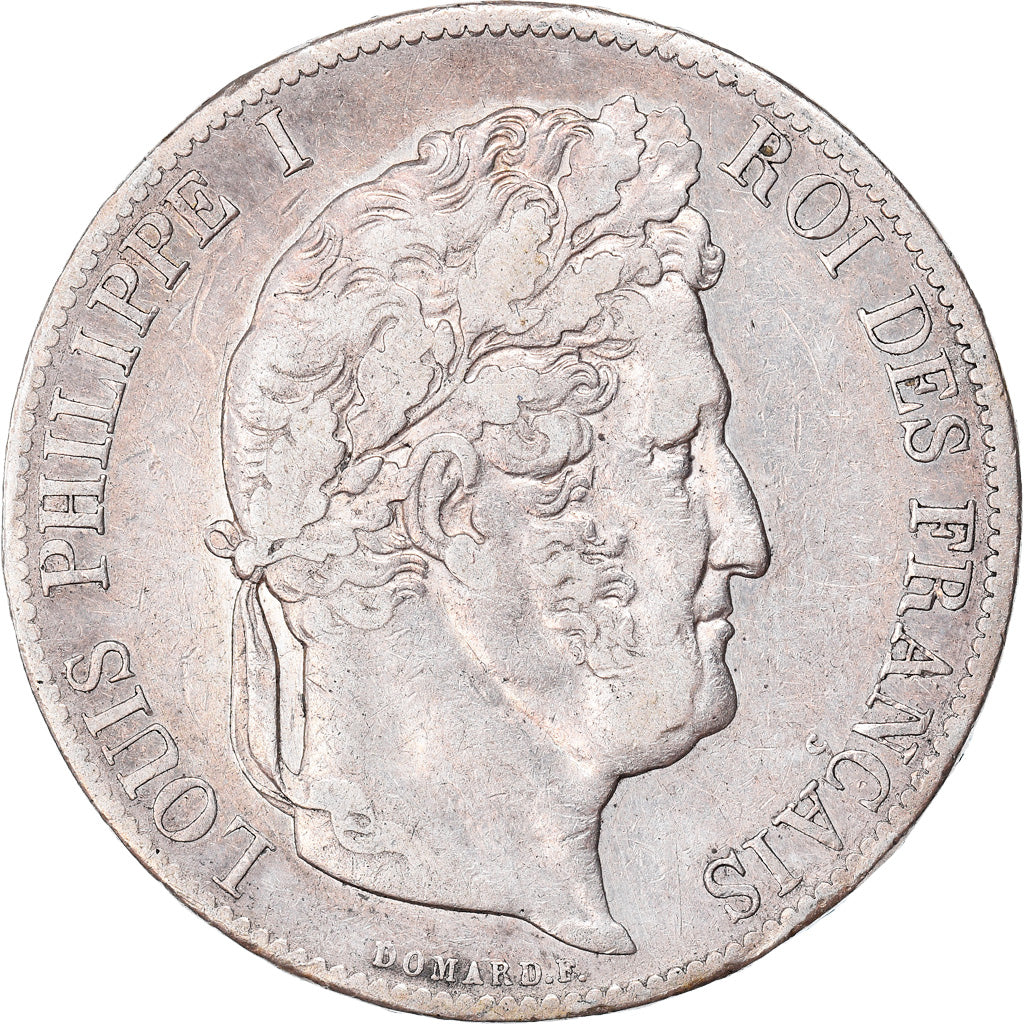 Coin, France, Louis-Philippe, 5 Francs, 1845, Paris, EF(40-45), Silver