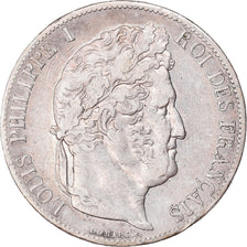 Coin, France, Louis-Philippe, 5 Francs, 1845, Paris, EF(40-45), Silver