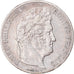 Moneda, Francia, Louis-Philippe, 5 Francs, 1845, Paris, MBC, Plata, KM:749.1, Le