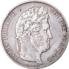 Coin, France, Louis-Philippe, 5 Francs, 1847, Paris, EF(40-45), Silver