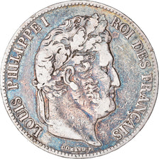 Munten, Frankrijk, Louis-Philippe, 5 Francs, 1843, Rouen, FR, Zilver, KM:749.2